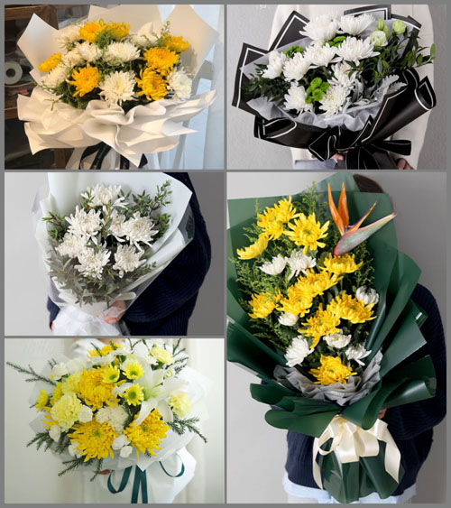 山东莱芜莱城区高庄街道北十里河村白事花束代送